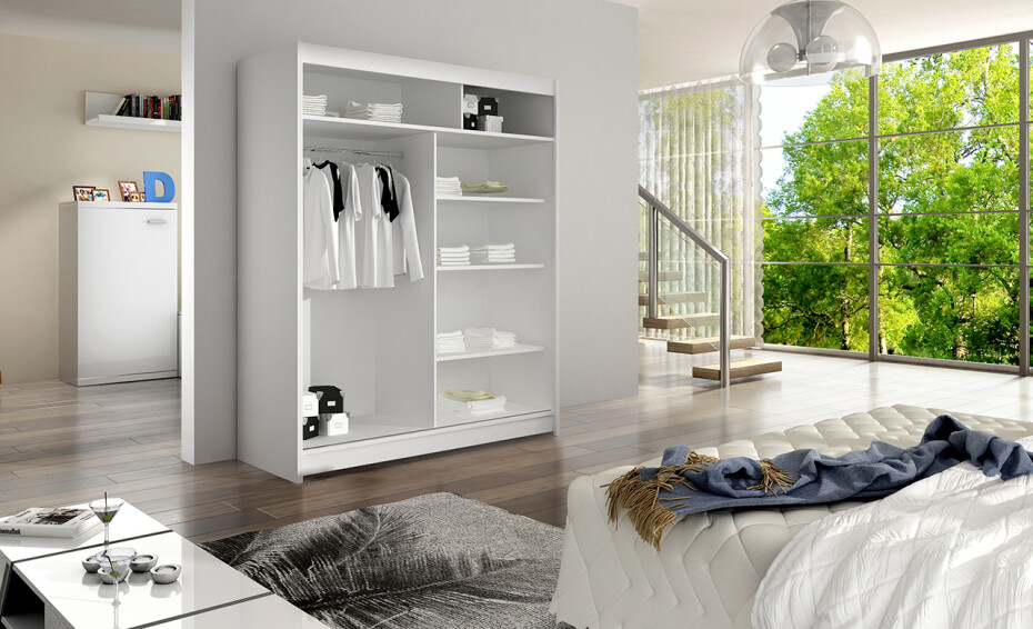 ArtAdrk Šatní skříň DENVER DV05 | trufla 150 cm - main (1)