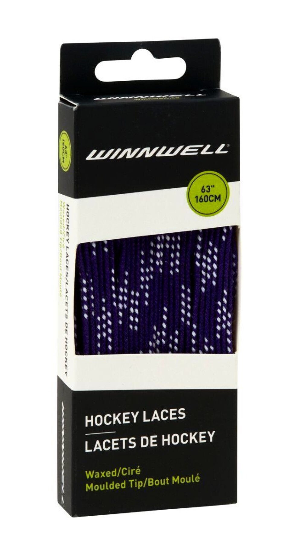 Voskované hokejové tkaničky WinnWell  Purple  274 cm - main (1)