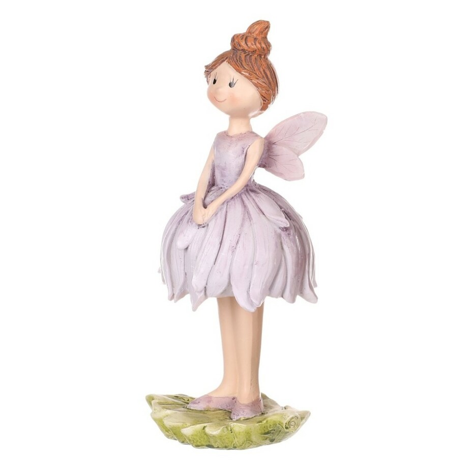 Dekorace kopretinová víla fialová, 9 x 21 x 9 cm, polyresin - main (1)