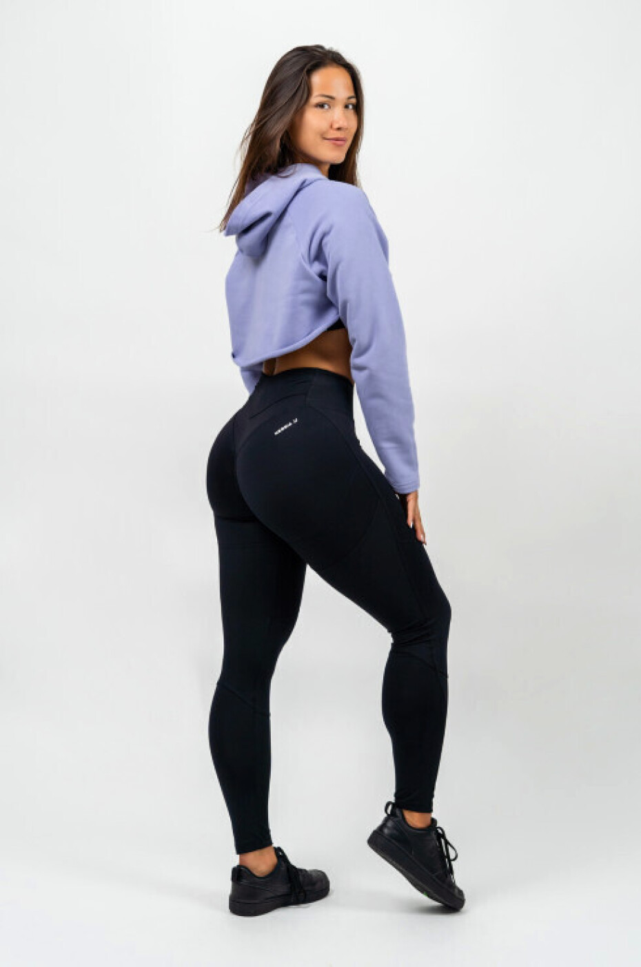 Dámská mikina Nebbia GYM TIME Designer Cropped Hoodie purple S - main (2)