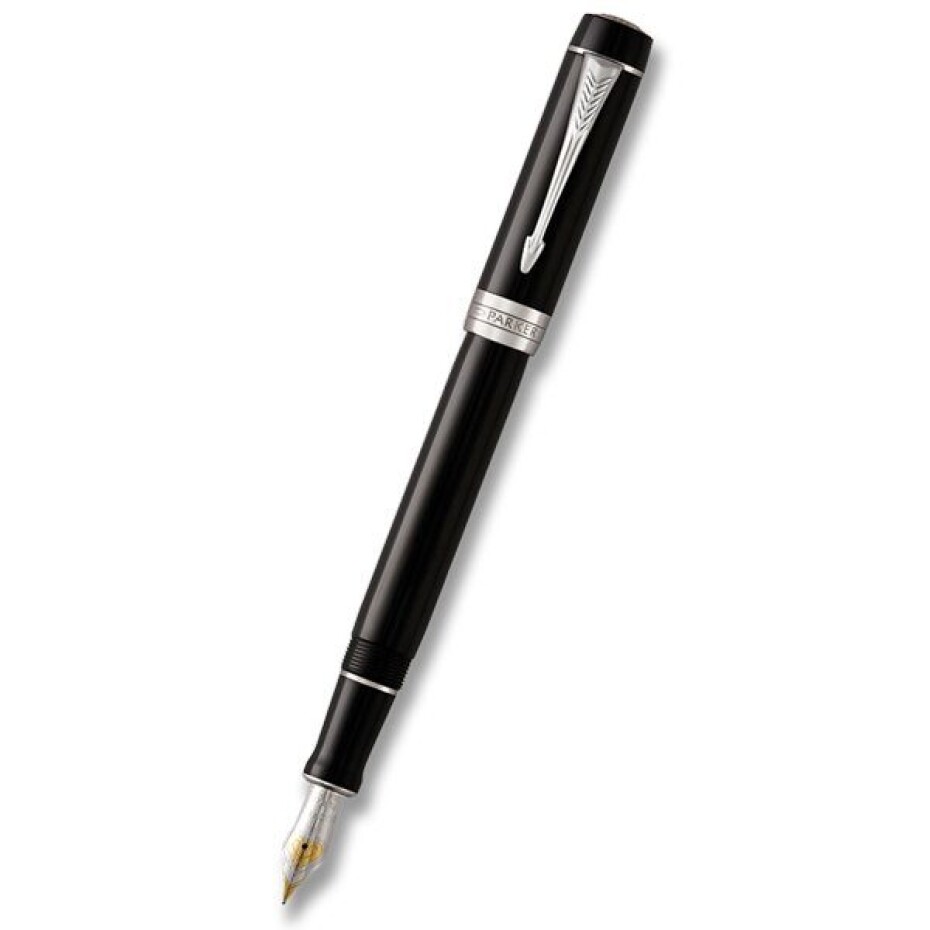 Plnicí pero Parker Duofold Classic Black CT 1502/813136 - hrot F (slabý) - main (0)