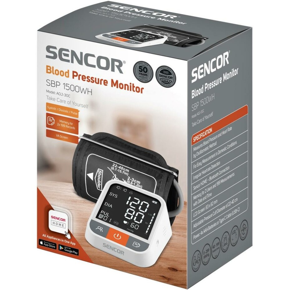 Sencor SBP 1500WH digitální tlakoměr - main (6)