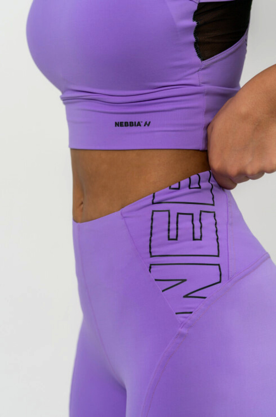 Dámské legíny Nebbia  FIT Activewear High-Waist Leggings purple L - main (6)