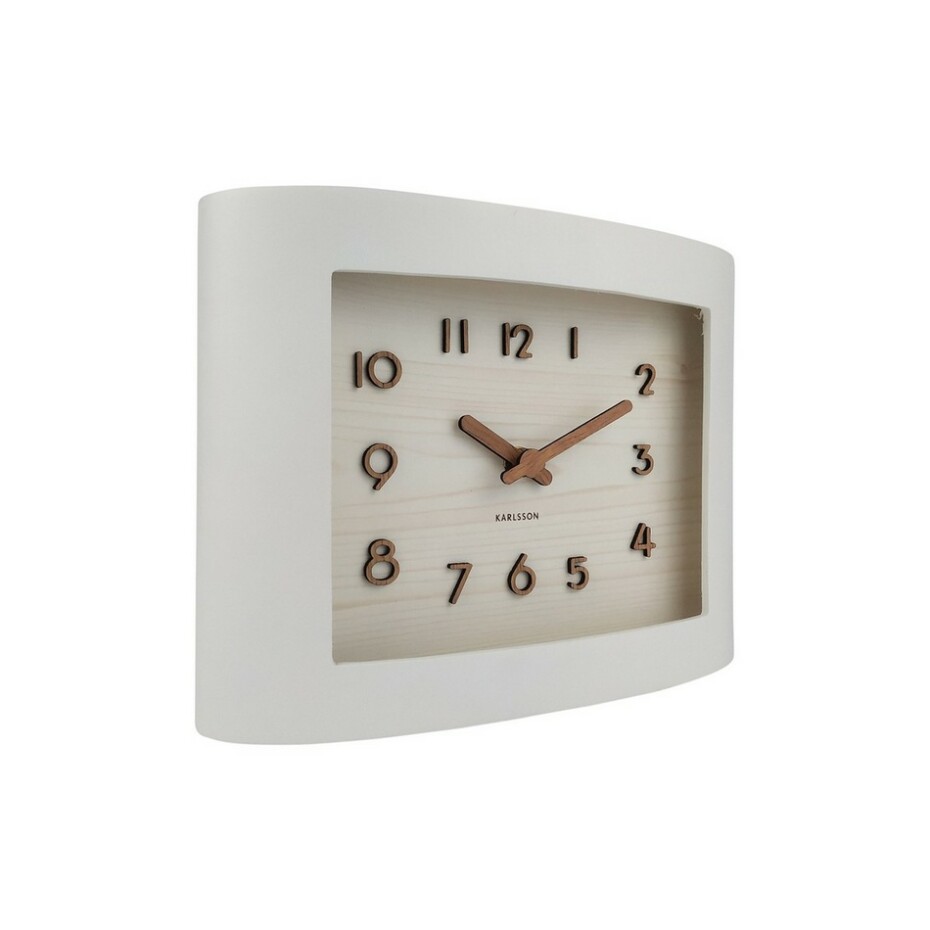 Karlsson 5961WH designové stolní hodiny 22 x 17 cm - main (1)