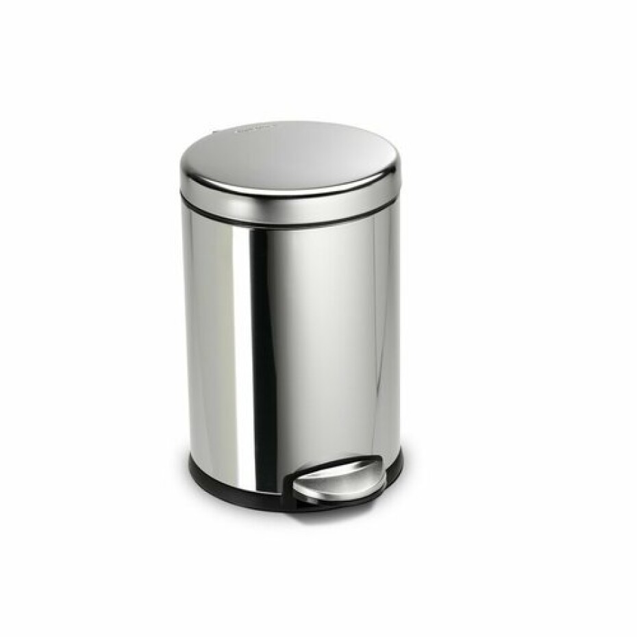 Simplehuman kulatý pedálový koš 4,5 l, leštěná ocel - main (0)