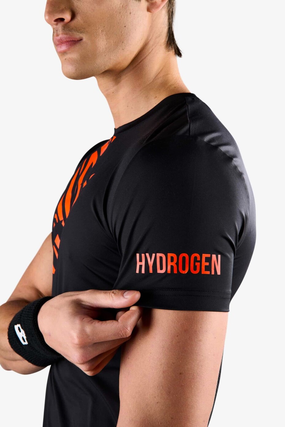 Pánské tričko Hydrogen  Tiger Tech Tee Black/Orange Tiger M - main (4)