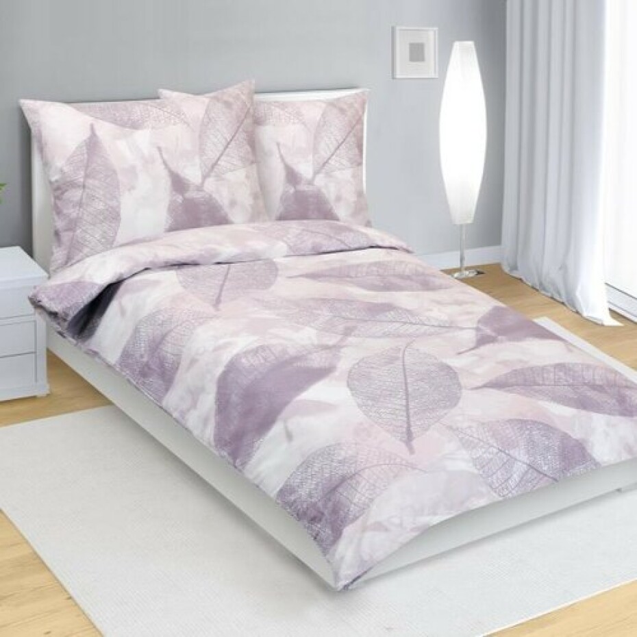 Bellatex Bavlněné povlečení List béžová, 140 x 200, 70 x 90 cm - main (0)