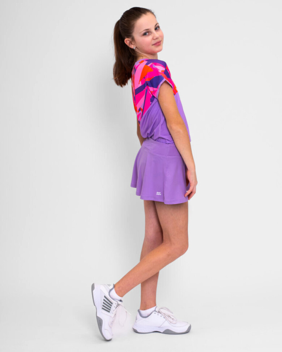 Dívčí sukně BIDI BADU  Spike Printed Wavy Junior Skort Lilac/Pink 140 cm - main (2)