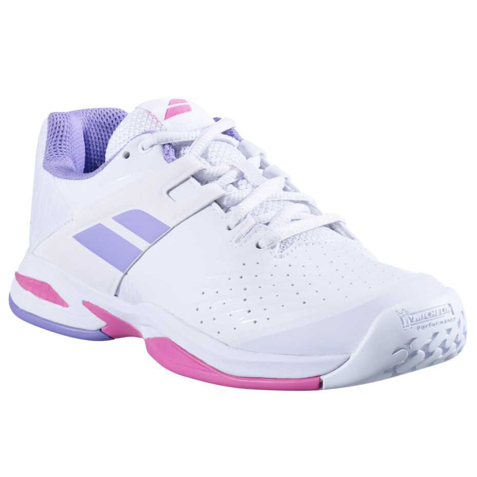 Dětská tenisová obuv Babolat Propulse All Court Junior Girl White/Lavender  EUR 40 - main (1)