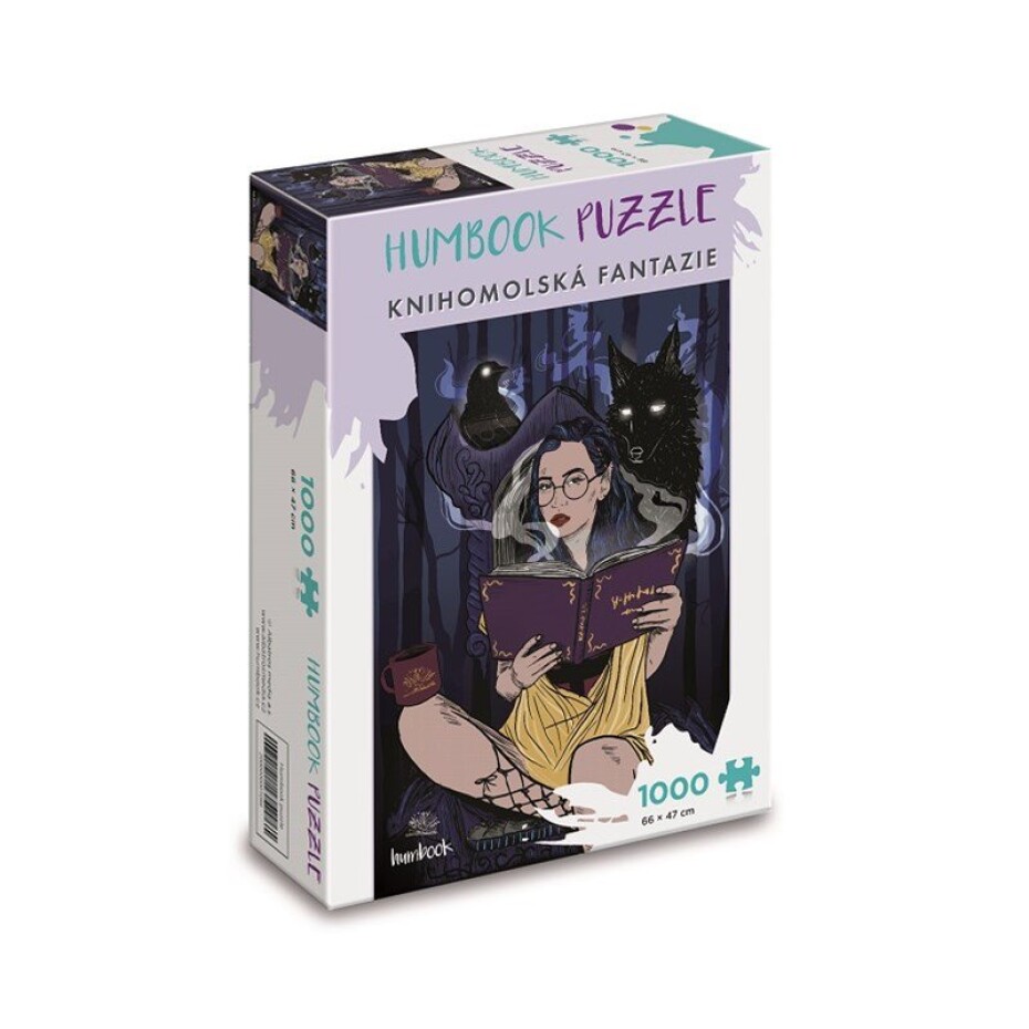 Humbook puzzle s knihomolkou Hedvikou 1000 dílků - main (0)