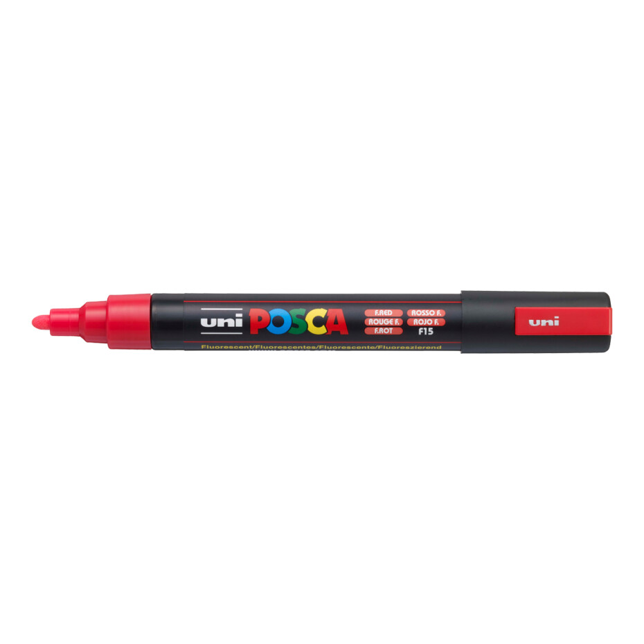 Posca popisovač PC-5M, 1,8 - 2,5 mm, fluo červená (F15) - main (0)