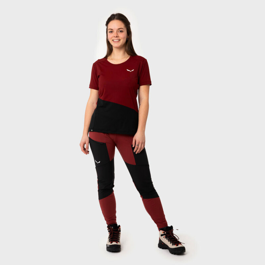 Salewa Puez Dry Resp W Cargo Tights syrah - main (2)