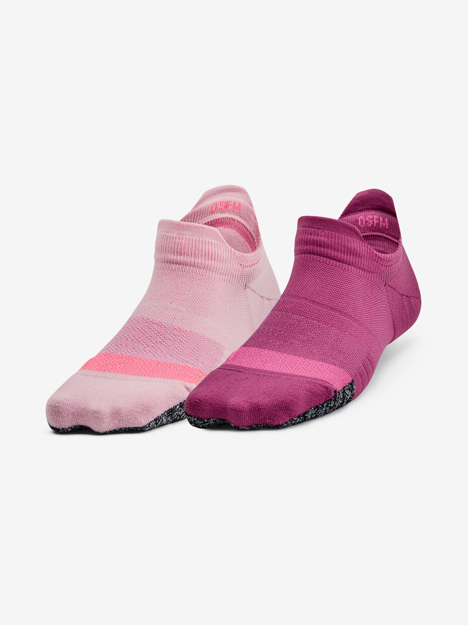 Under Armour 2 PACK ponožek Breathe Pace Pink růžová - main (1)