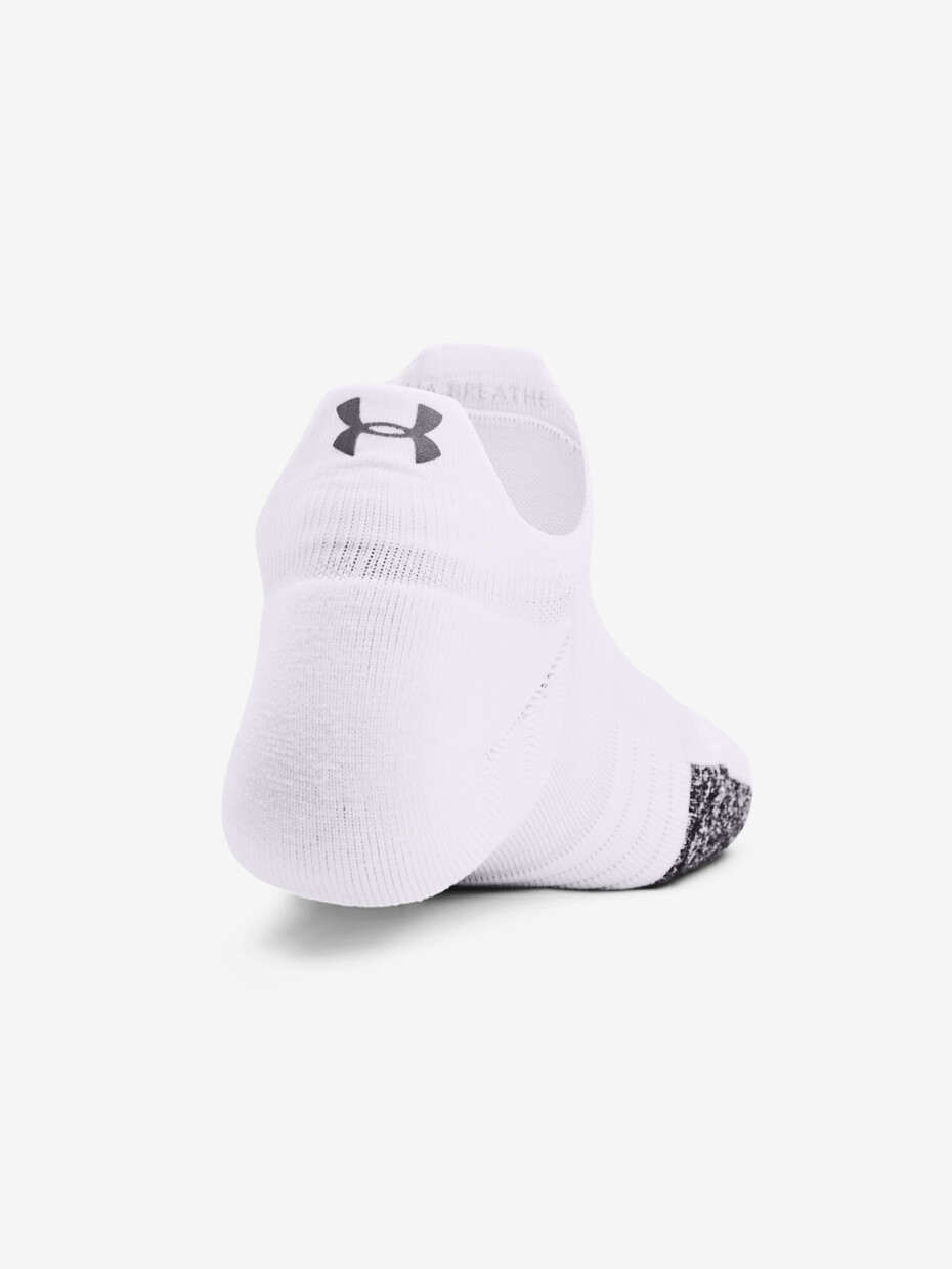 Under Armour UA Breathe 2 No Show Tab dámské ponožky 2 páry Bílá - main (2)