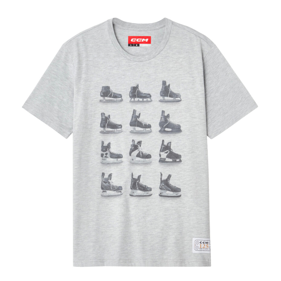 Pánské tričko CCM 125 Anniversary SS Tee A Grey M - main (0)
