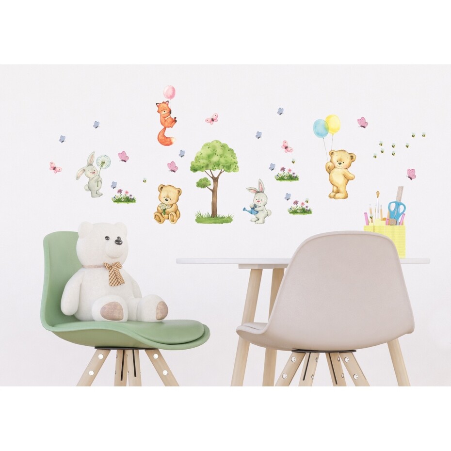 Samolepicí dekorace Bear, 30 x 30 cm - main (1)