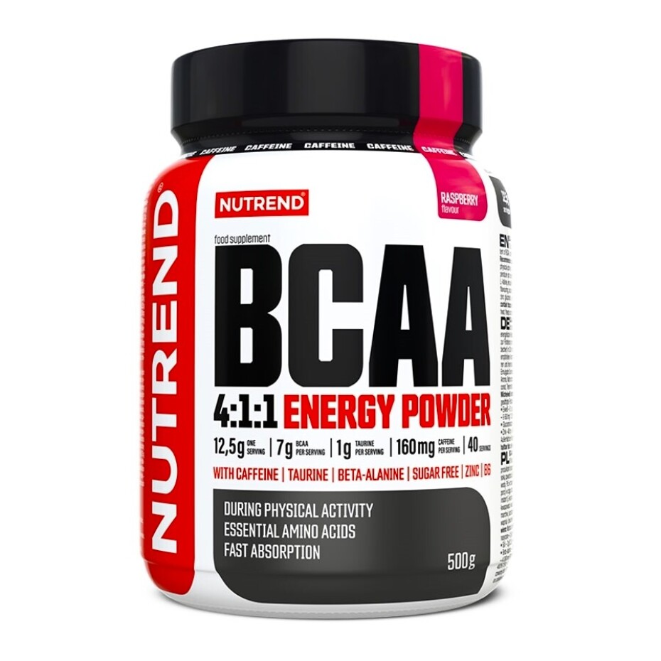 Nutrend BCAA 4:1:1 Energy Powder 500 g pomeranč - main (1)