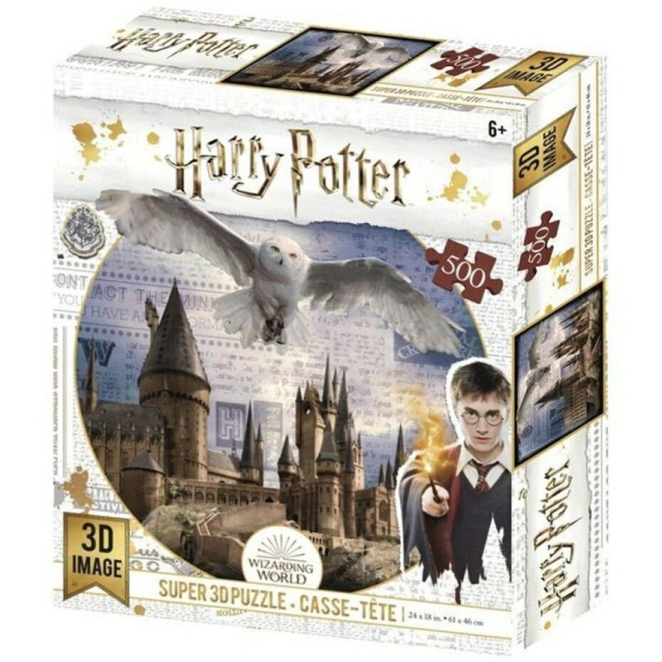 Puzzle 3D Harry Potter - Bradavice a Hedvika / 500 dílků - Eichhorn - main (0)