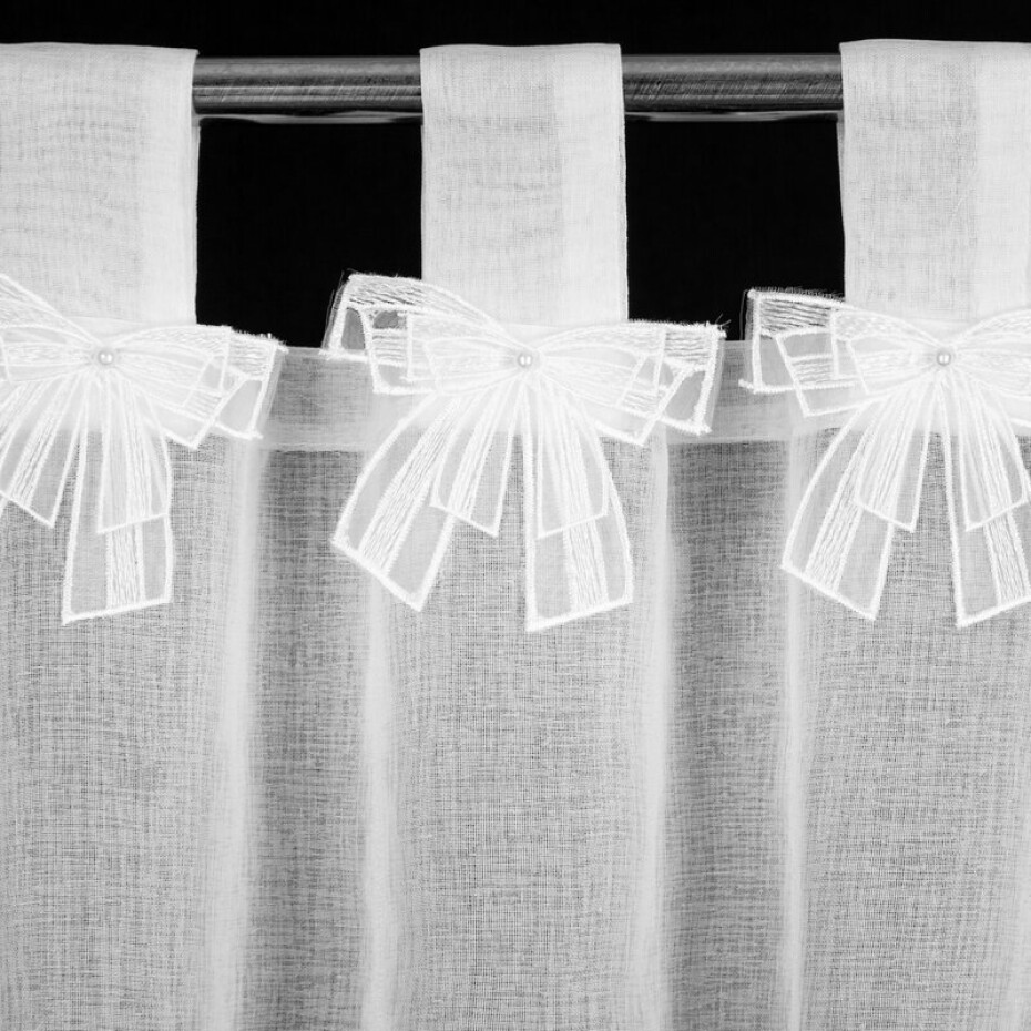 ArtFir Krátká záclona ALEXANDRA PU | bílá 150 x 30 cm - main (3)