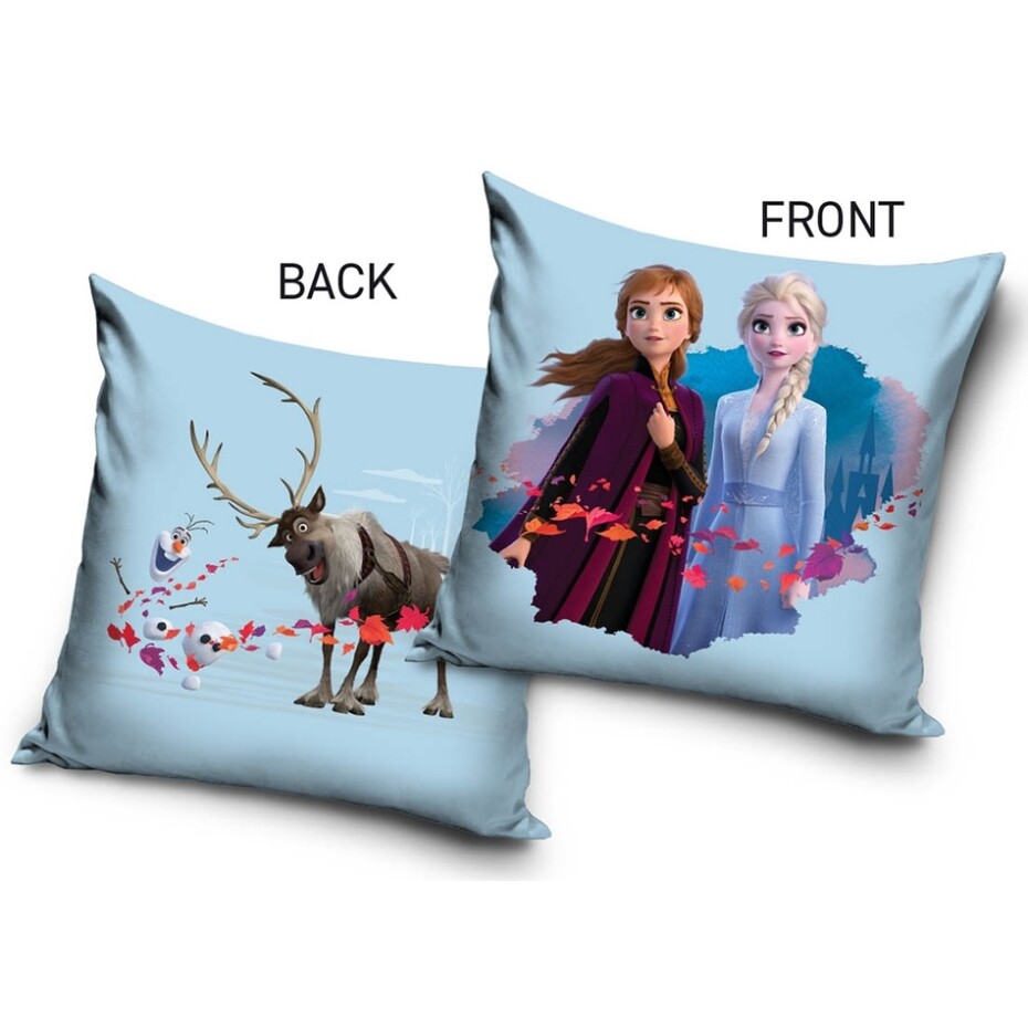 Carbotex Povlak na polštářek Ledové Království Anna Elsa Sven a Olaf, 40 x 40 cm - main (0)