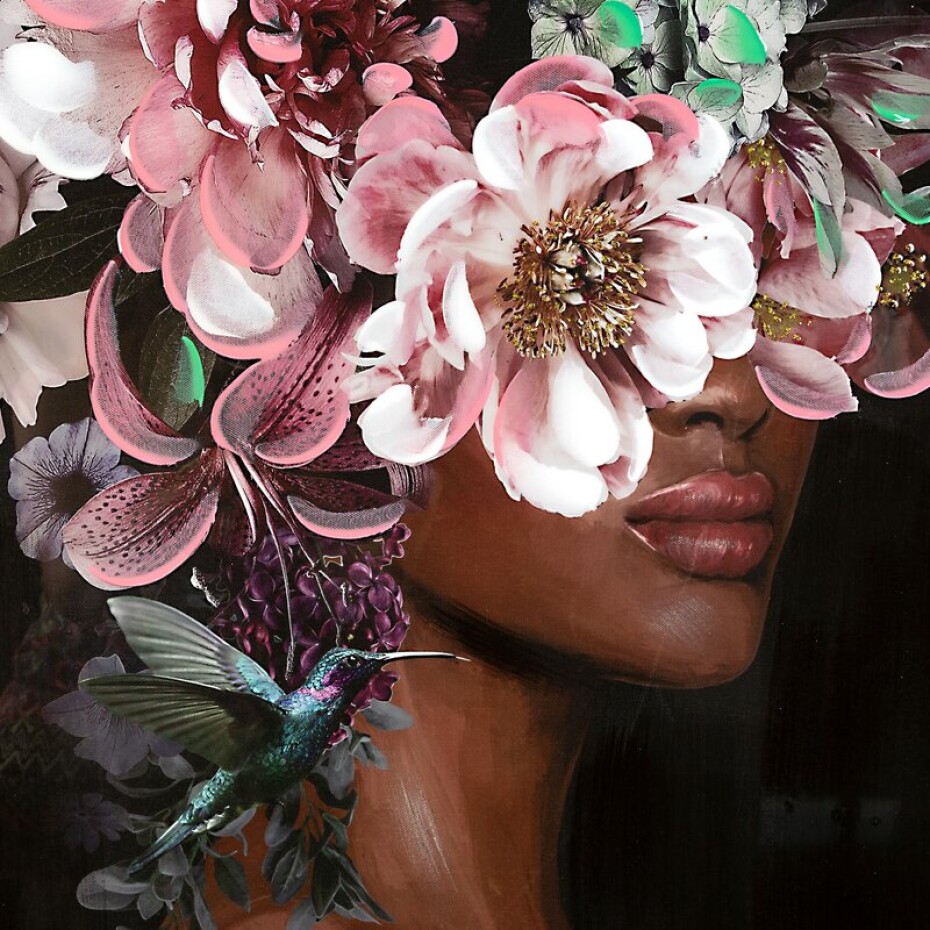ArtFir Obraz WOMAN 466A | tmavě růžová 60 x 80 cm - main (1)