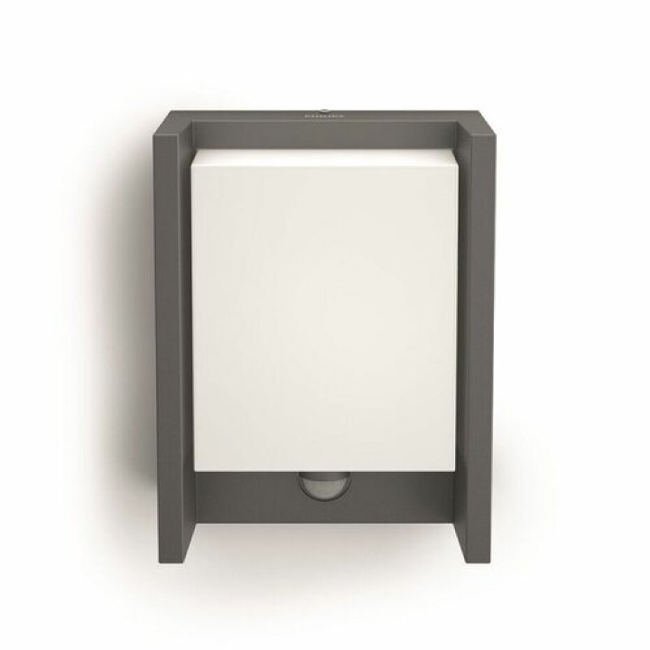 Philips 16461/93/P3 Arbour Venkovní nástěnné LED svítidlo s čidlem 22 cm, antracit - main (1)