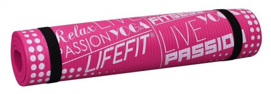 Lifefit Podložka YOGA MAT EXKLUZIV , 100x60x1cm, světle růžová (VÝPRODEJ) - main (0)