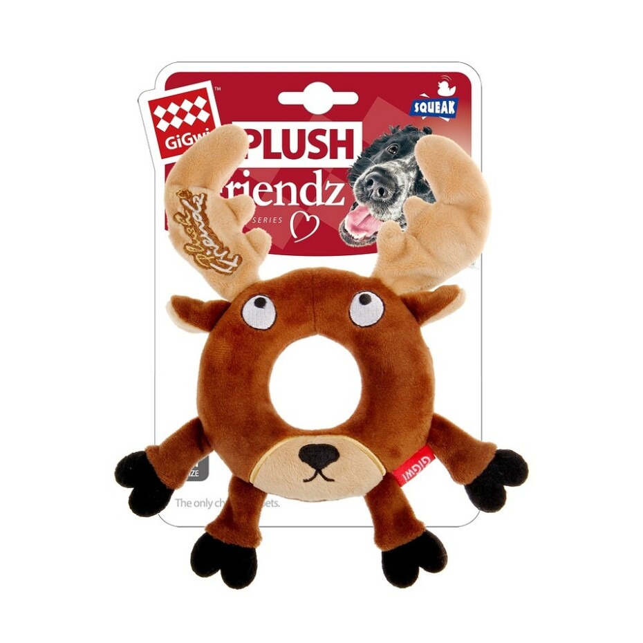 GiGwi art. 6241 Plush Friendz sob s gum. kroužkem - main (0)