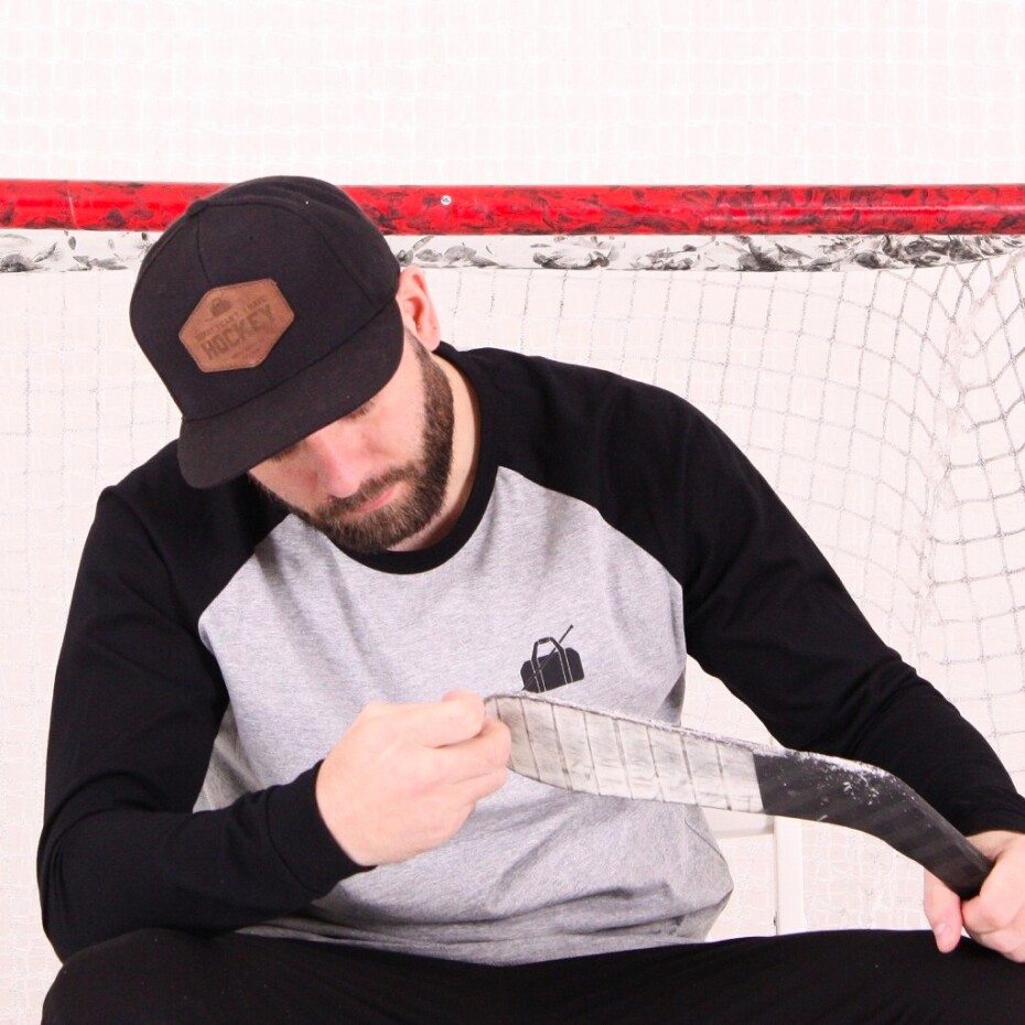 Pánské tričko Roster Hockey  SORRY RAGLAN GreyBlack S - main (1)