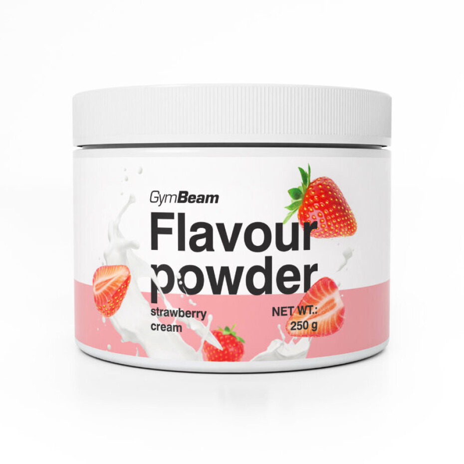 GymBeam Flavour powder jahodový krém 250 g - main (1)