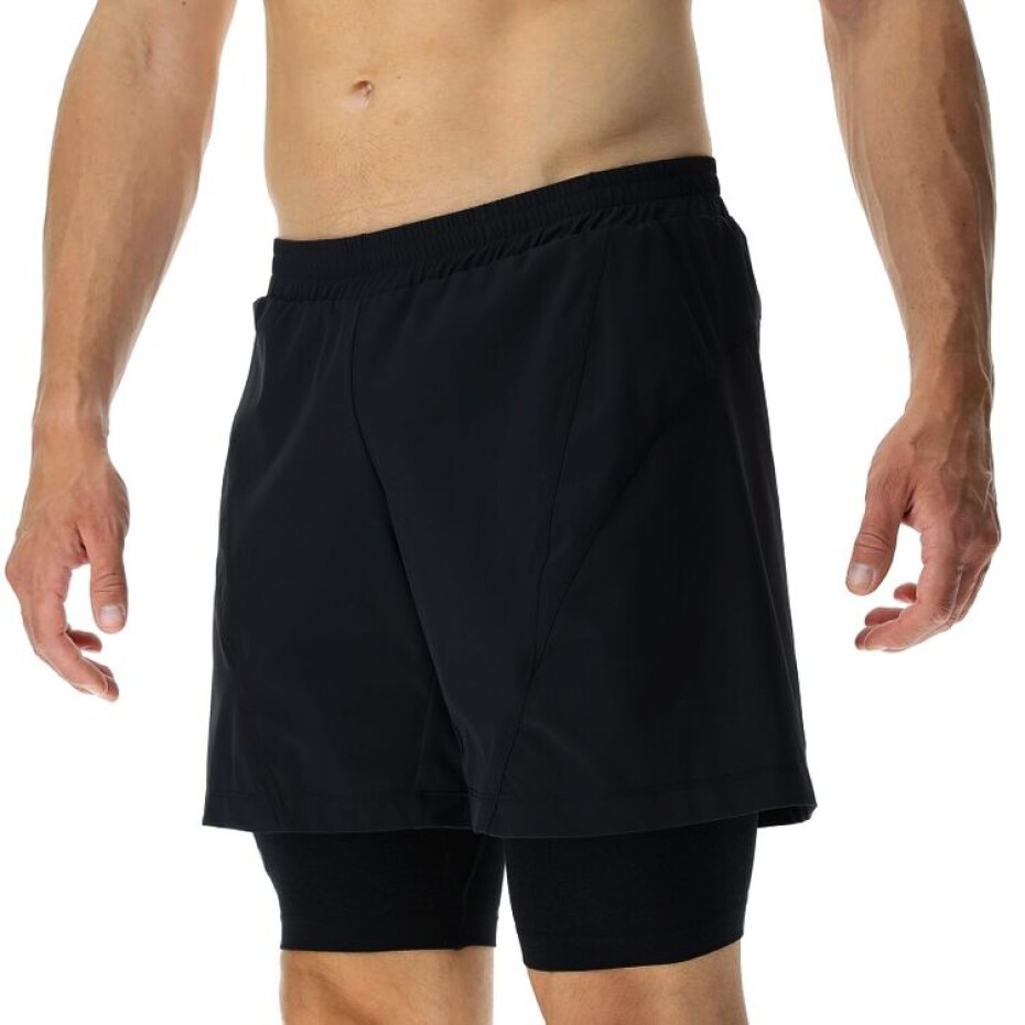 Pánské šortky UYN  RUNNING EXCELERATION OW PERFORMANCE 2IN1 SHORT Black XL - main (1)