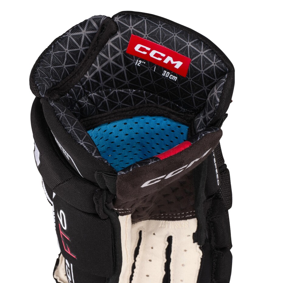 Hokejové rukavice CCM JetSpeed FT6 Black/White Senior 15 palců - main (1)