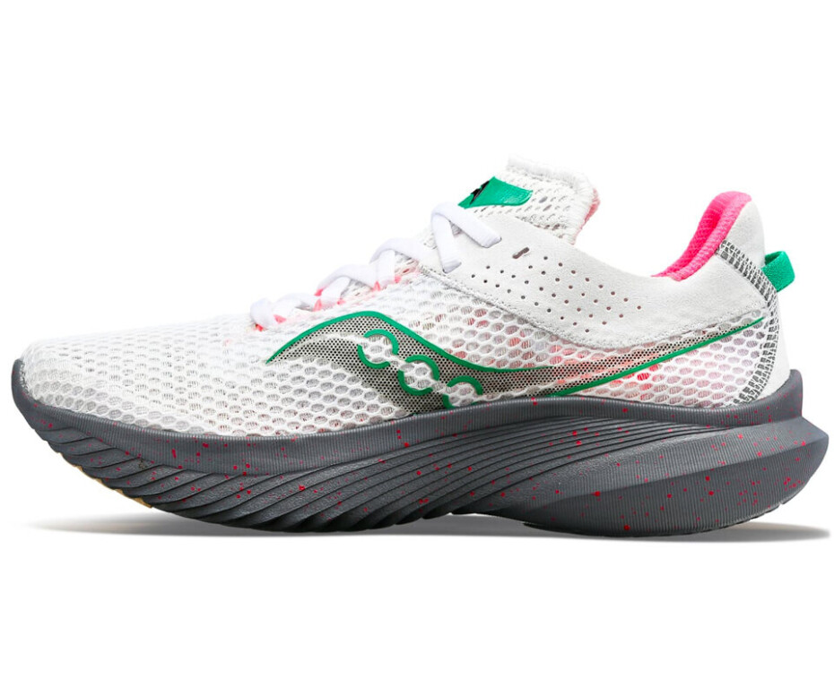 Dámská běžecká obuv Saucony  Kinvara 14 White/Gravel  UK 3 - main (1)