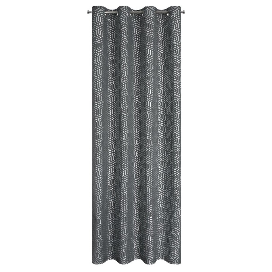 ArtFir Závěs SEMI K | šedá/stříbrná 140 x 250 cm - main (2)