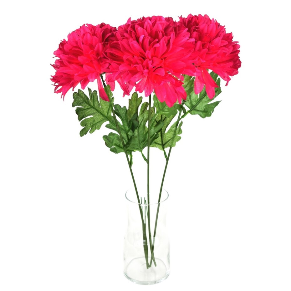Umělá květina Chrysantéma 50 cm, červená - main (1)