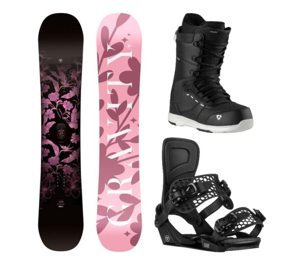 Gravity Empire 24/25 dámský snowboard + Gravity Rise black vázání + Gravity Bliss black/white boty - main (0)