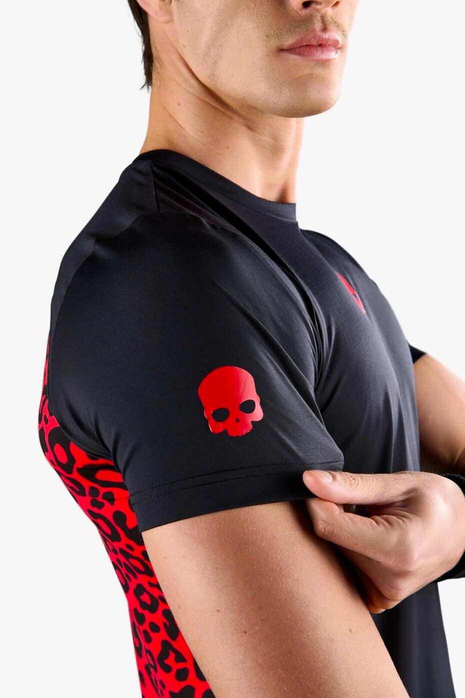 Pánské tričko Hydrogen  Panther Tech Tee Black/Red L - main (1)
