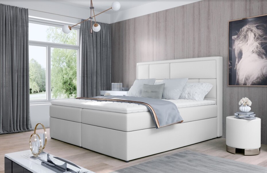 Artelta Manželská postel MERON Boxspring | 160 x 200 cm Barva: Dora 28 - main (5)