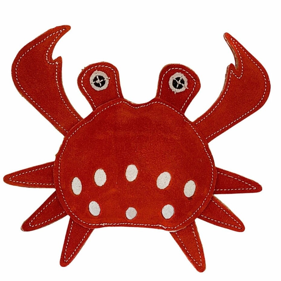 PafDog Krab Stuart Hračka pro psy z kůže a juty, 24 cm - main (0)