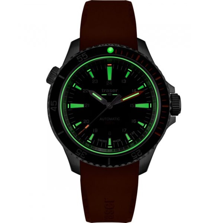 Traser P67 Diver Automatic Black oranžová pryž - main (1)