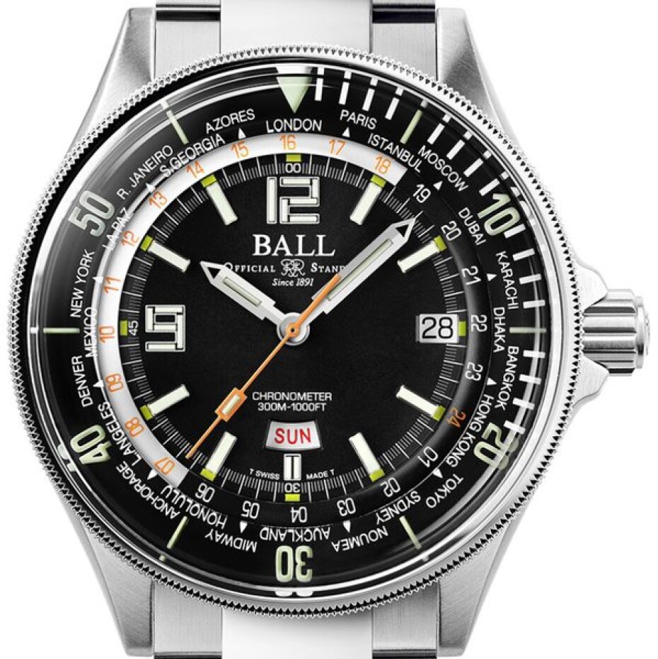 Ball Engineer Master II Diver Worldtime Limited Edition COSC DG2232A-SC-BK - main (2)