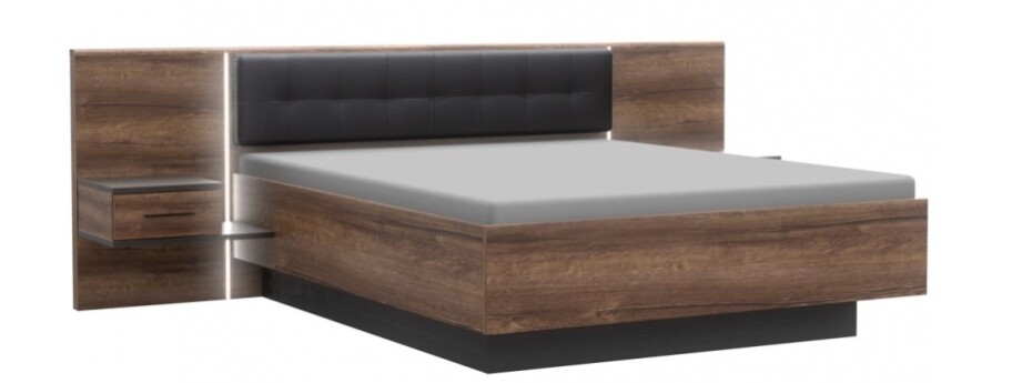 Forte Manželská postel BELLEVUE BLQL161B | 160 x 200 cm - main (0)