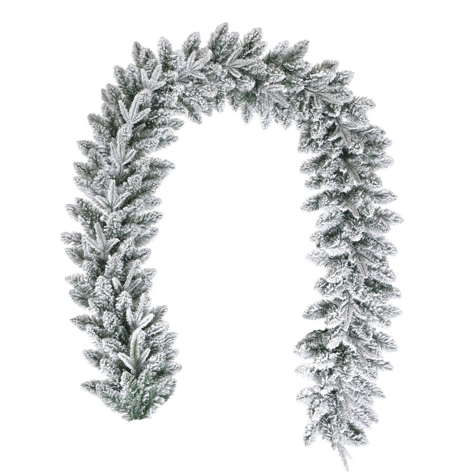 Vánoční girlanda chvojová zasněžená, 200 cm - main (0)