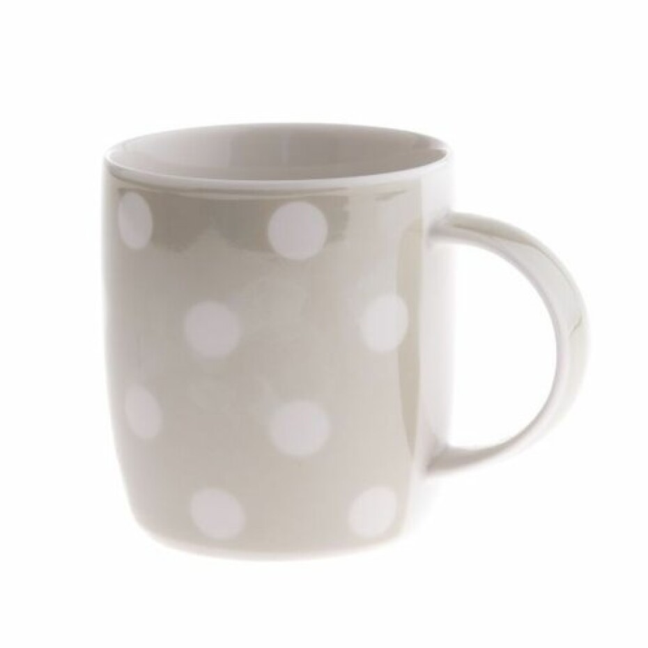 Porcelánový hrnek Puntík 300 ml, šedá - main (0)