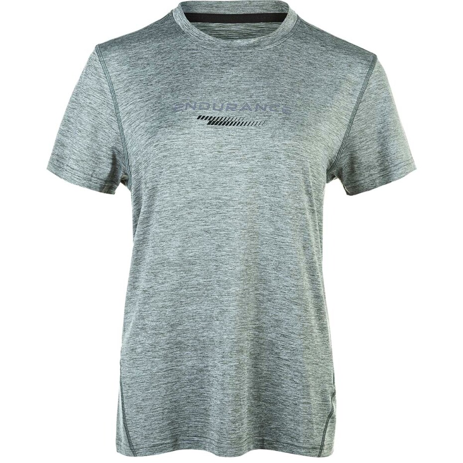 Dámské tričko Endurance  Wange Melange S/S Tee Agave Green 46 - main (0)