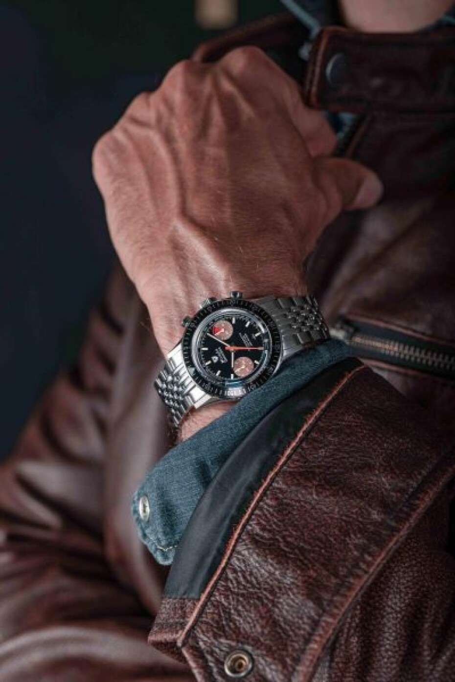 Nivada Grenchen Chronomaster Orange Boy Inter. Bezel - Manual - Oyster - main (20)