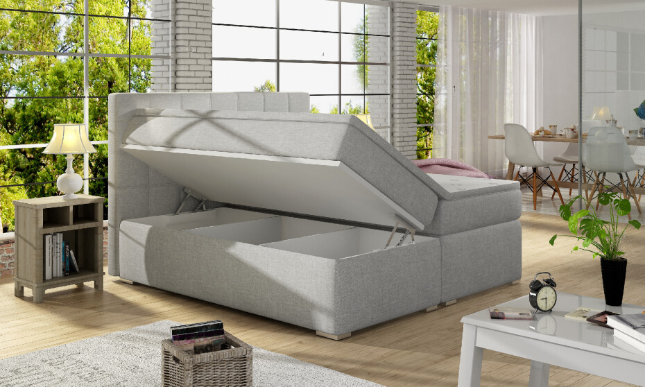 Artelta Manželská postel ALICE Boxspring | 180 x 200 cm Alice barva: Sawana 05, Alice rozměr: 180x200 cm - main (4)