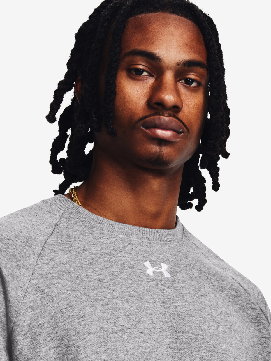 Pánská mikina Under Armour  Rival Fleece Crew-GRY XXL - main (2)