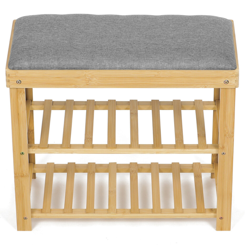 Autronic DR-N1010 GREY2 Botník s taburetem, 60 x 55 x 29 cm - main (1)