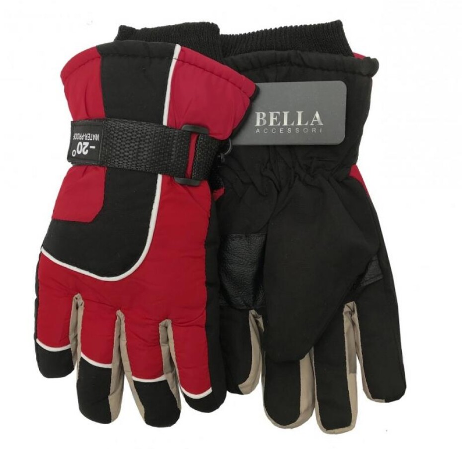 Dětské zimní rukavice Bella Accessori 9010-3 červená - main (0)